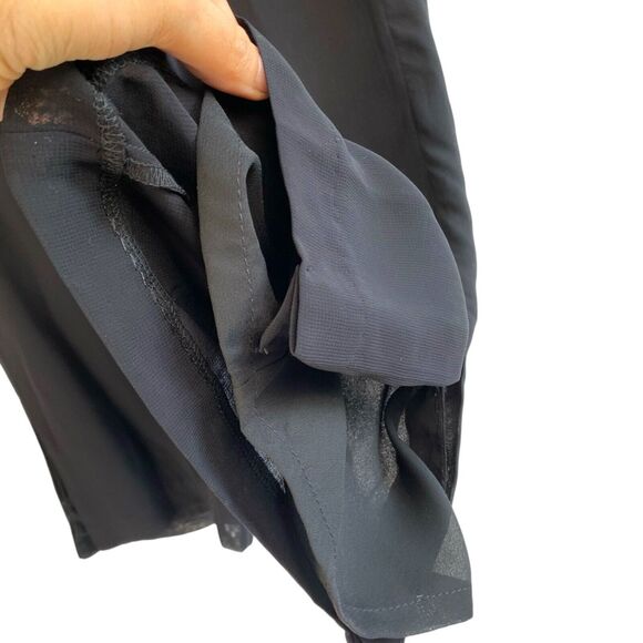 Carol Anderson Black Sheer Wide Leg Pants Women's Size S Flowy Lounge 208 - Picture 6 of 6